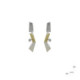 Silver, gold and brilliant earrings