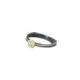 Silver, gold and ecological brilliant ring