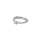 Eco-friendly silver, gold and brilliant ring