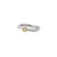 Eco-friendly silver, gold and brilliant ring