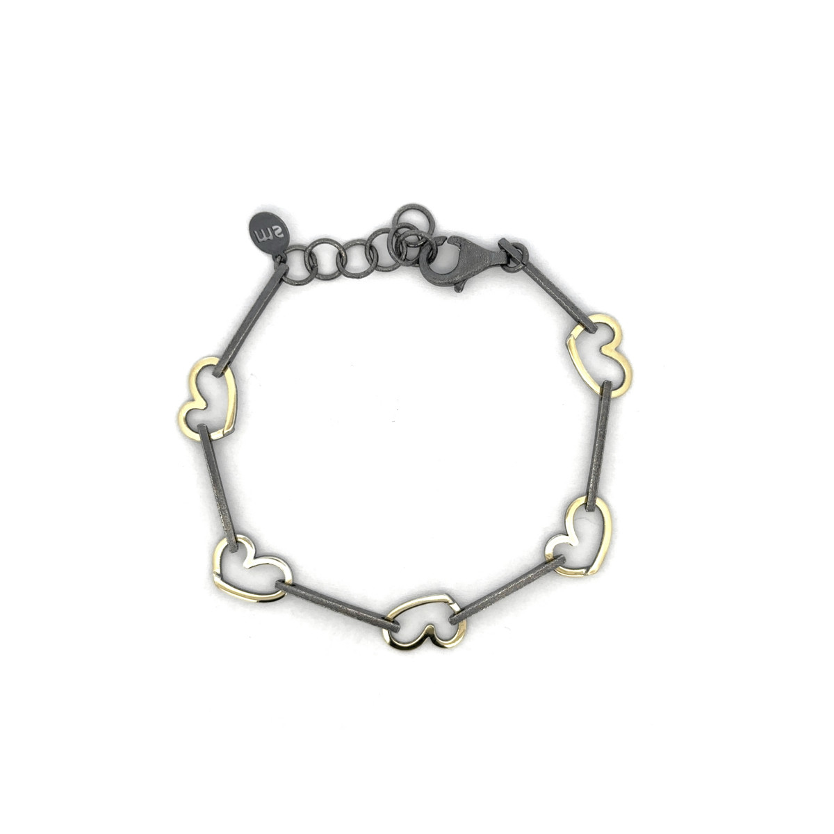 Pulsera de plata y oro